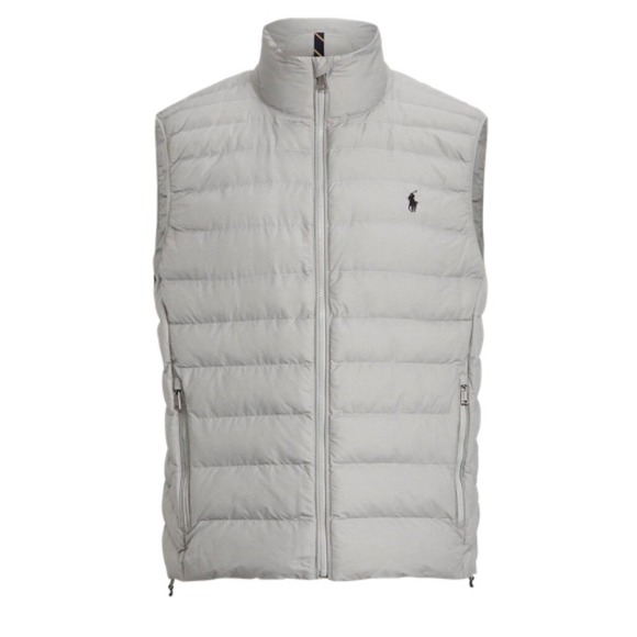 Polo‎ Ralph Lauren Men's Big & Tall Packable Puffer Vest Gray Heather 2XLT NWT - Picture 13 of 14